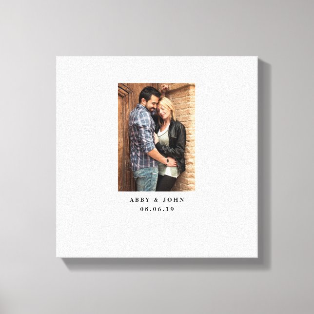 Lienzo Alternativa de libro de Bodas de fotografía (Anverso)