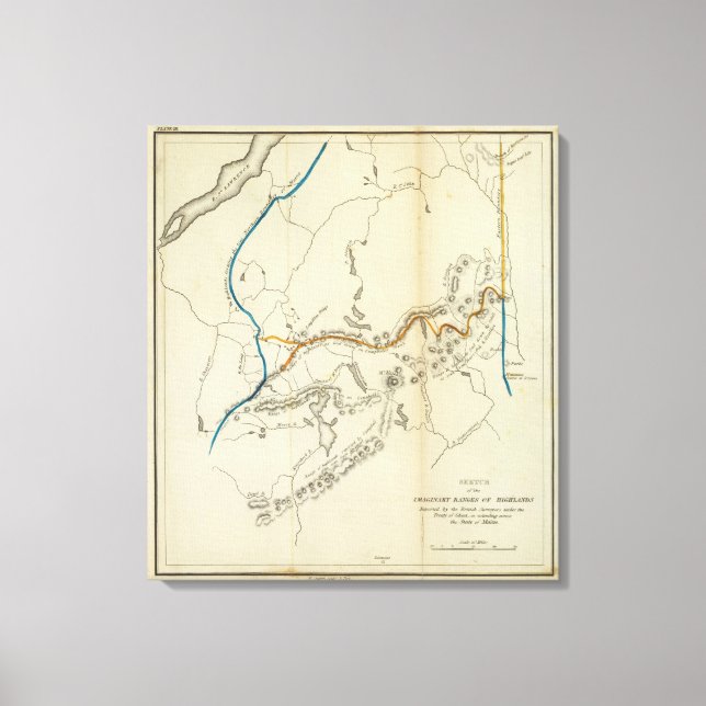 Lienzo Altiplano de Maine (Anverso)