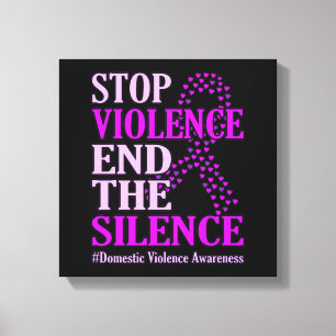 Lienzo Alto a la violencia Apoyo a la violencia doméstic