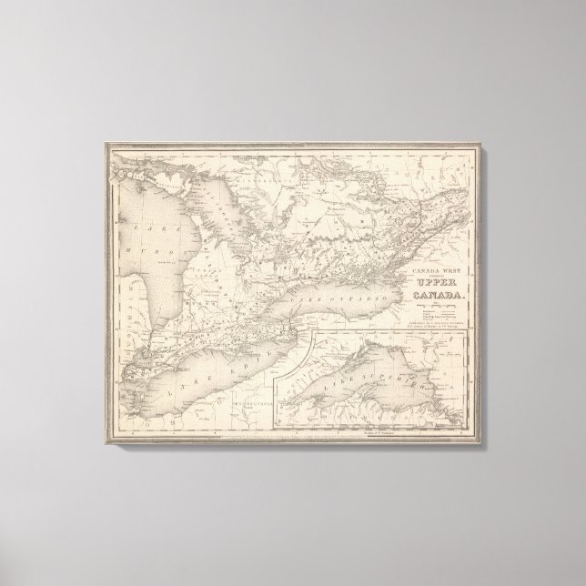 Lienzo Alto oeste de Canadá (Anverso)