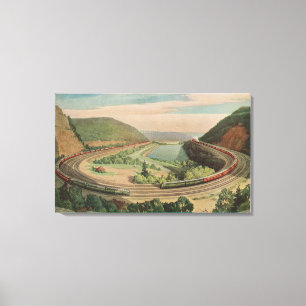 Lienzo Altoona, Pennsylvania, el Curv de herradura famoso