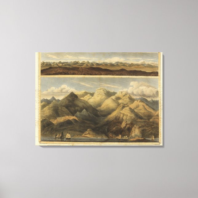 Lienzo Altos, montañas de Escocia (Anverso)