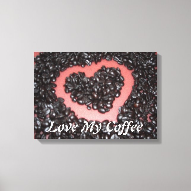 Lienzo Ama Mi Café (Anverso)