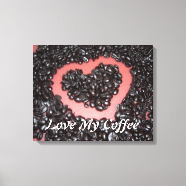 Lienzo Ama Mi Café (Anverso)