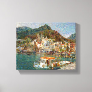 Lienzo Amalfi a orillas del mar