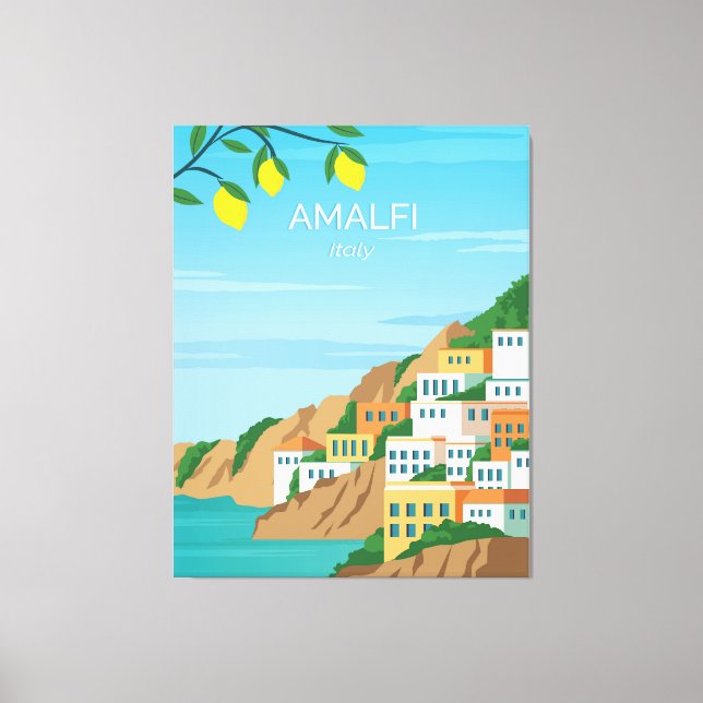 Lienzo Amalfi Italia (Anverso)