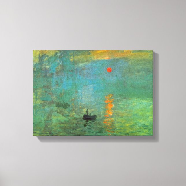 Lienzo Amanecer de Claude Monet (Anverso)