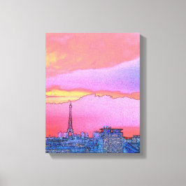 Lienzo Amanecer de París