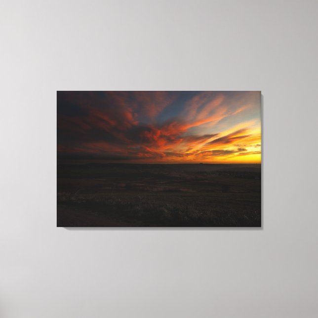 Lienzo Amanecer dramático (Anverso)