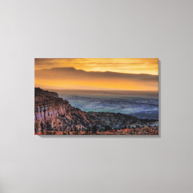 Lienzo Amanecer en el Cañón Bryce (Anverso)