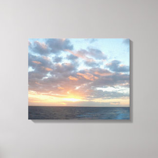 Lienzo Amanecer en el mar I Pastel