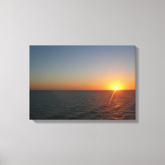 Lienzo Amanecer en el Mar III Océano Atlántico