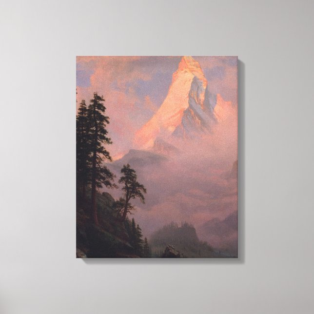 Lienzo Amanecer en el Matterhorn (Anverso)