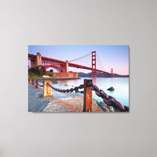 Lienzo Amanecer En Fort Point (Anverso)
