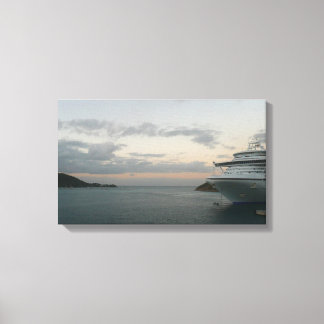 Lienzo Amanecer en la costa de cruceros Santo Tomás II