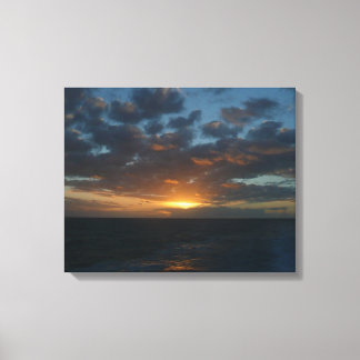 Lienzo Amanecer en la costa oceánica del Mar II