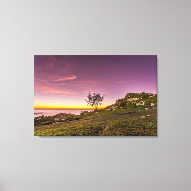 Lienzo Amanecer En La Playa De Florianópolis (Anverso)