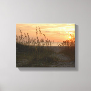 Lienzo Amanecer en la playa Isla Tybee, Georgia