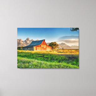 Lienzo Amanecer en Moulton Barn