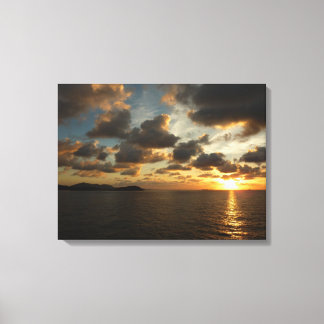 Lienzo Amanecer en St. Thomas I Islas Vírgenes Estadounid