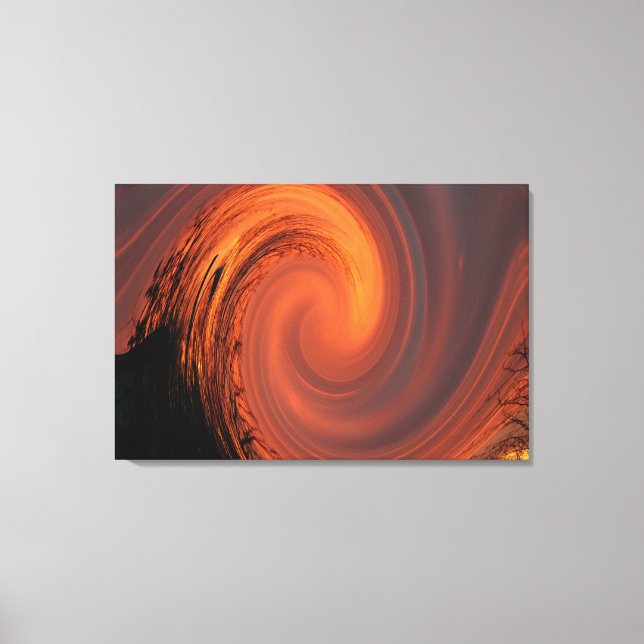 Lienzo Amanecer giratorio (Anverso)