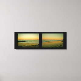 LIENZO AMANECER PASTEL EN EL OCÉANO PACÍFICO