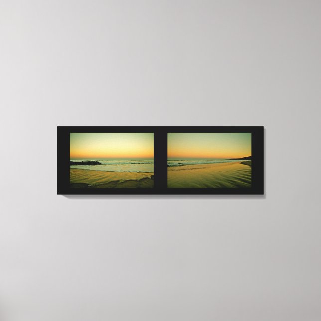 LIENZO AMANECER PASTEL EN EL OCÉANO PACÍFICO (Anverso)
