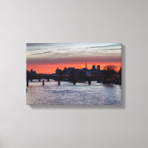 Amanecer sobre Ile de la Cite y Notre Dame - París