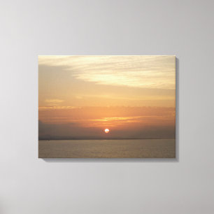 Lienzo Amanecer sobre la capa marina del Caribe Aruba II