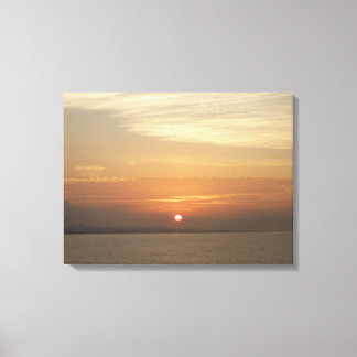 Lienzo Amanecer sobre la capa marina del Caribe Aruba II