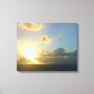 Lienzo Amanecer sobre San Juan II Puerto Rico