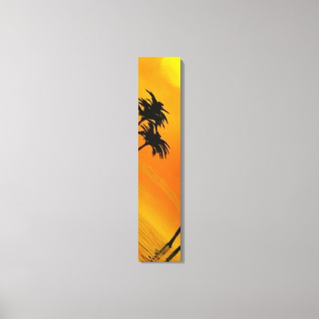 Lienzo Amanecer tropical 3-4 (Anverso)