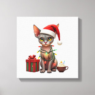 Lienzo Amantes de Animales Domésticos Gato Sphynx Lindo C