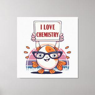Lienzo Amantes de Guppies y Química