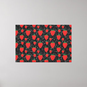 Lienzo Amantes de la Fruta Fresa Roja Elegantes