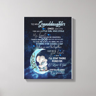 Lienzo Amantes de nieta  Carta A Mi Nieta