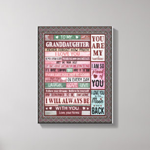 Lienzo Amantes de nieta  Carta A Mi Nieta