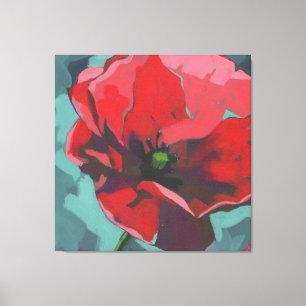 Lienzo Amapola Floral