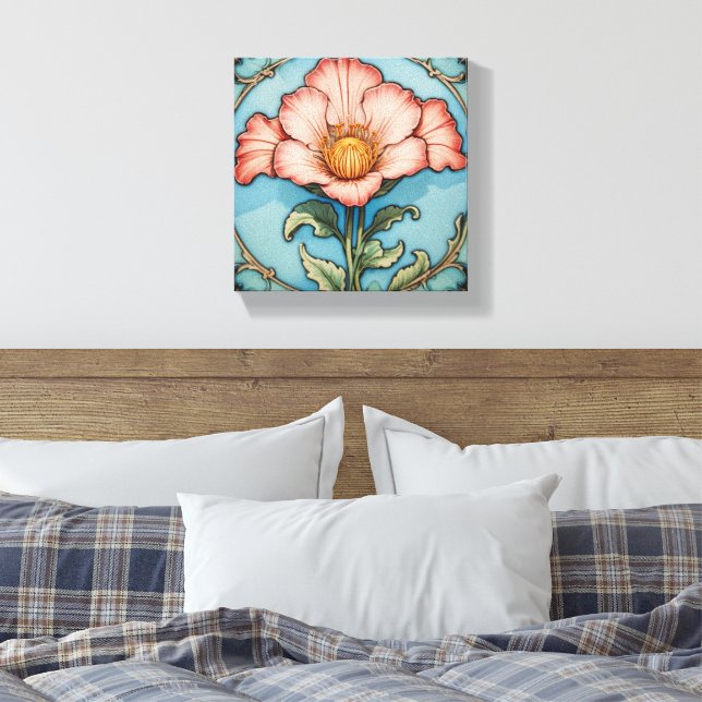 Lienzo Amapola Rosa Brillante (Insitu(Dormitorio))