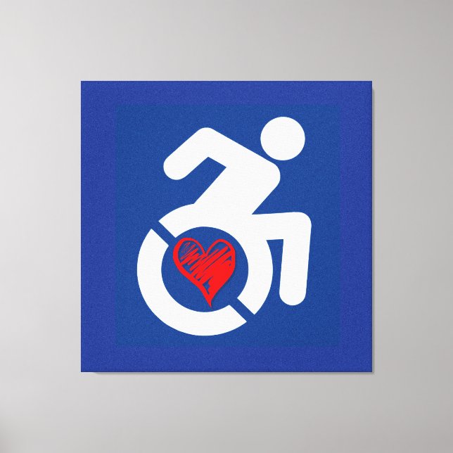 Lienzo Amar a los discapacitados (Anverso)