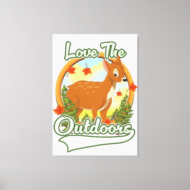 Lienzo Amar al aire libre (Anverso)