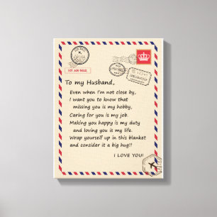 Lienzo Amar al marido   Carta A Mi Esposo Que Te Amo