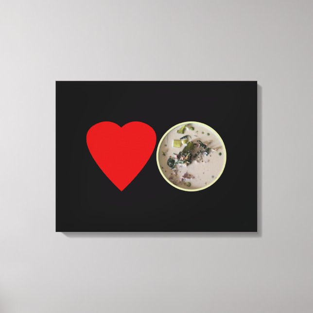 Lienzo Amar el curry verde tailandés... Comida callejera  (Anverso)