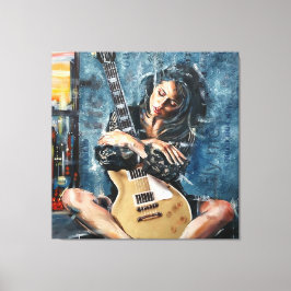Lienzo Amar mi guitarra