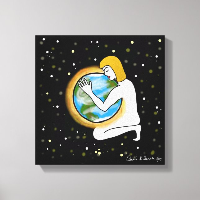 Lienzo Amar uno al otro (Anverso)