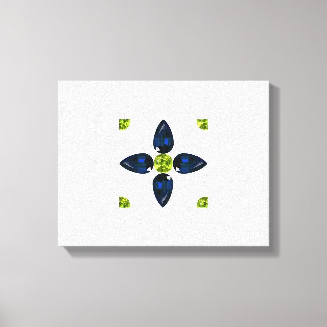 Lienzo Amarillo azul (Anverso)