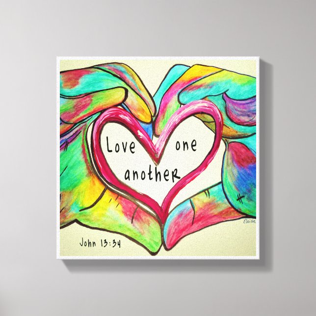 LIENZO AMARSE UNO AL OTRO (Anverso)