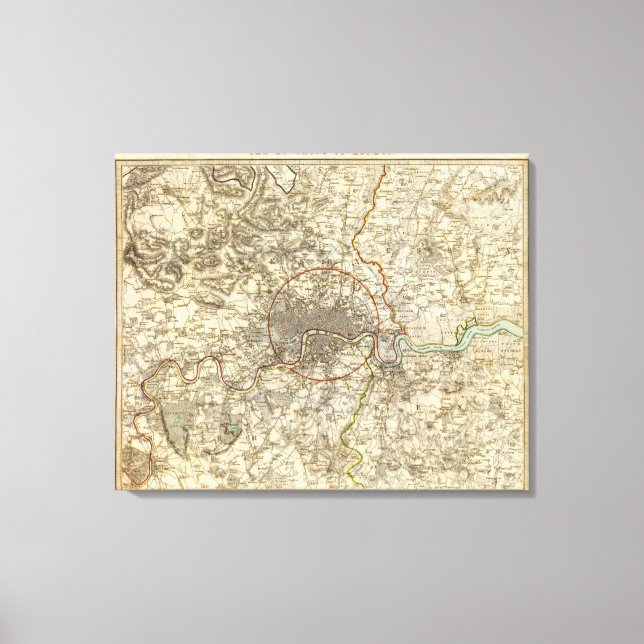 Lienzo Ambientes de Londres (Anverso)