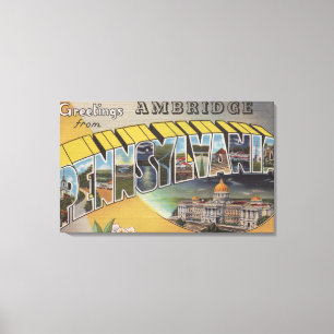 Lienzo Ambridge, Pennsylvania - escenas grandes de la
