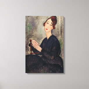 Lienzo Amedeo Modigliani - Retrato de Dedie Hayden